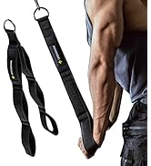 MANUEKLEAR Tricep Rope Cable Attachment Handles, Greater Range of Motion, Tricep Pull Down Rope f...