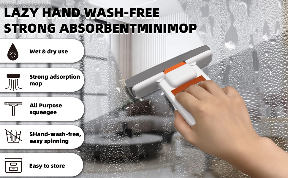 Lazy Hand Wash-Free Strong Absorbent Mini Mop