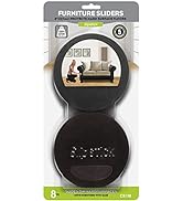 Slipstick CB138 Premium Felt Furniture Movers for Hardwood Floors (8 Pack) Reusable 5” Round Felt...