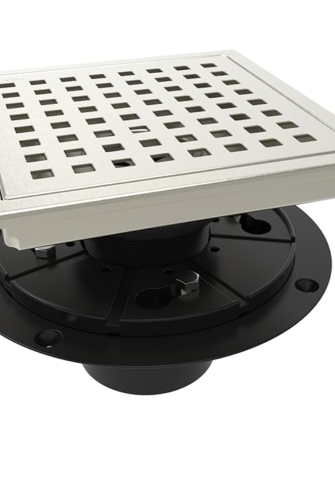 nickel shower drain