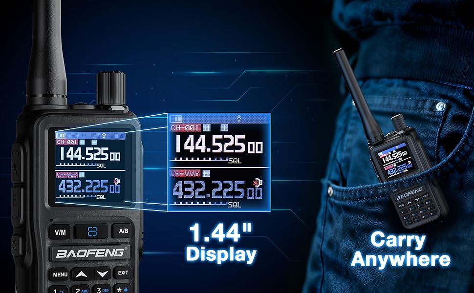 Mini pocket size with 1.44 inch Large digital color display, carry anywhere