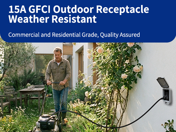 black gfci usb c outlet Weather Resistant