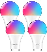 OHLUX GU24 Smart Light Bulbs Compatible with Alexa, 10W 900LM Super Bright, RGBCW Color Changing ...