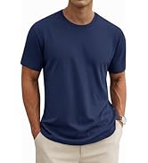 MAGNIVIT Men's Shirts Short Sleeve Cotton T-Shirt Crew Neck Light Tees Classic Basic Casual Tops ...