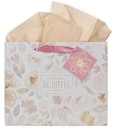 Christian Art Gifts Large Landscape Inspirational Scripture Gift Bag, Tag & Wrapping Tissue Paper...