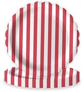 50 PCS Red Striped Paper Plates 9 Inch, Disposable Dinner Plates for Circus Carnival Birthday Par...