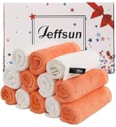 Baby Washcloths 12 Pack, 10x10 inch Small Wash Cloths for Face and Body, Super Soft & Gentle Oran...