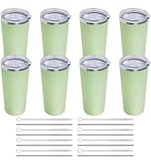 GGQ 20oz Travel Coffee Tumbler Food-Grade 304 Stainless Steel Vacuum Insulated Double Wall Leak-P...