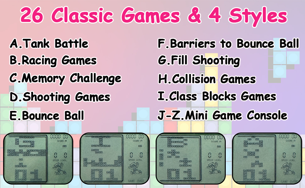 Mini Game Console Keychain for Kids Boys