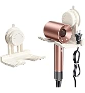 Blissfuhue Universal Suction Cup Blow Dryer Holder,Hairdryer Holder For Bathroom Wall Mount,With ...