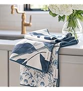 RECYCO Waffle Kitchen Towel Set of 2 - Quick Dry Microfiber Sustainable Dish Towels - Ultra Absor...