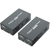 PWAY 4K @60Hz HDMI Over Ethernet Extender Over CAT5 CAT6 CAT7, HDR10 200Ft Long Distance with Loo...