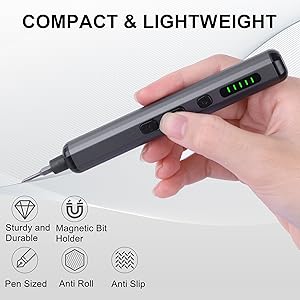 mini electric screwdrver in pen size design