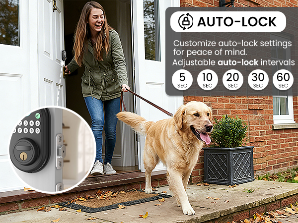 Fingerprint Door Lock with Keypad Keyless Entry Smart Deadbolt Lock for Front Door