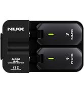 NUX C-5RC 5.8GHz Wireless Guitar System for Active or Passive Pickup Guitar, Charging Case Includ...