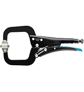 Channellock 107-12 12” C-Clamp Locking Pliers with Swivel Pads, Epoxy Resin Coating, Forged Steel...