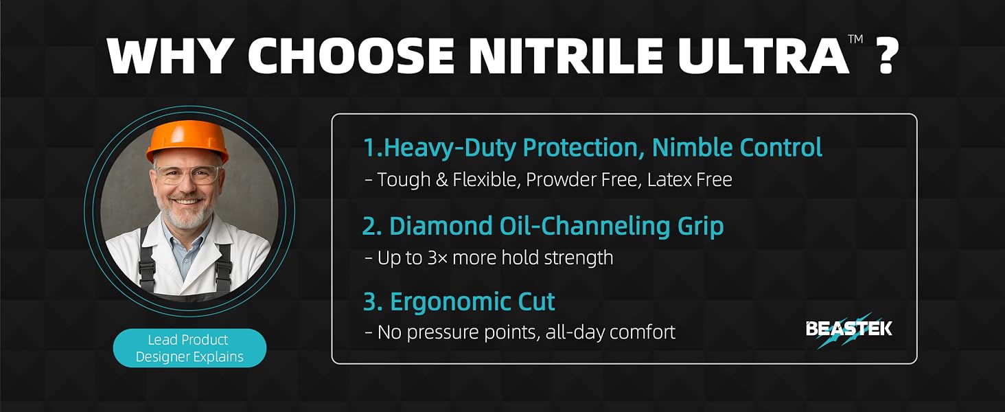 Customer loves Beastek Nitril Ultra gloves