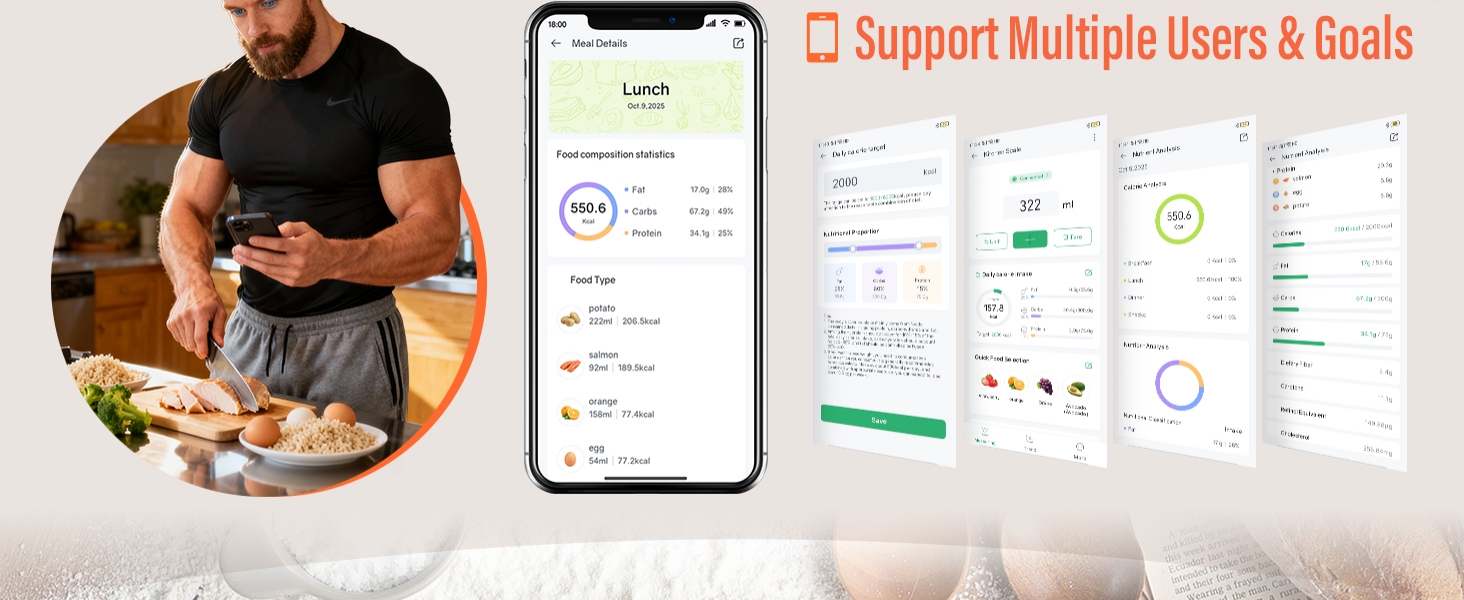 EILISON smart kitchen scale