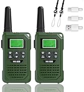 WITPAW 2 Pcs Walkie Talkies for Kids Rechargeable 3 KM Handheld Walkie Talkies Long Range with NO...