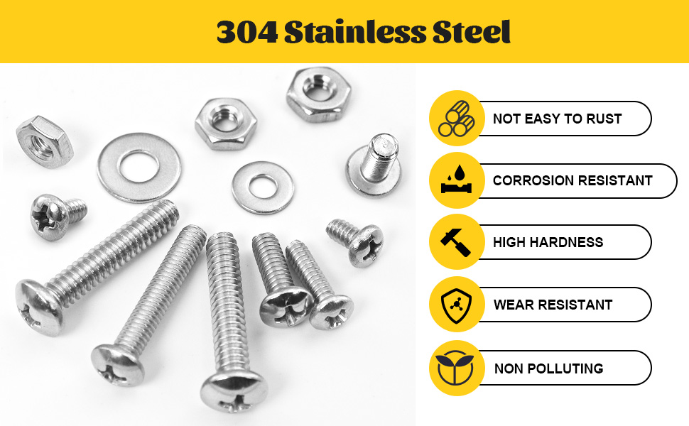 stainless steel machine screws