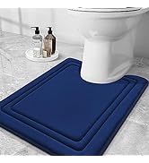 Grandaily Memory Foam Toilet Rugs U-Shaped 24x20, Ultra Soft, Non-Slip and Absorbent Bathroom Rug...