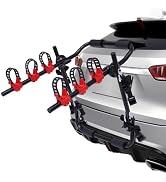 Bike Rack for SUV & Car - Trunk Mount, 44lb Capacity, Foldable Steel, Holds 3 Bikes, Easy Install...