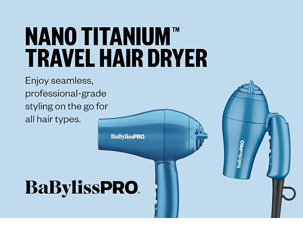 NANO TITANIUM travel hair dryer