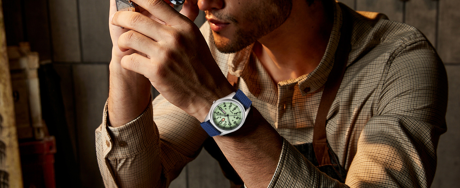 Blue Luminous Watch for Men