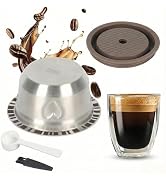 Sendoger Heart Design 230ml/7.8oz Large Mug Size Reusable Pods for Nespresso Vertuo Pop & Next - ...
