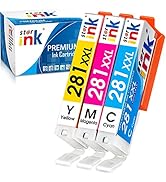 CLI-281XXL Cyan Magenta Yellow, Replacement for Canon 281 Ink cartridges Compatible with Canon TR...