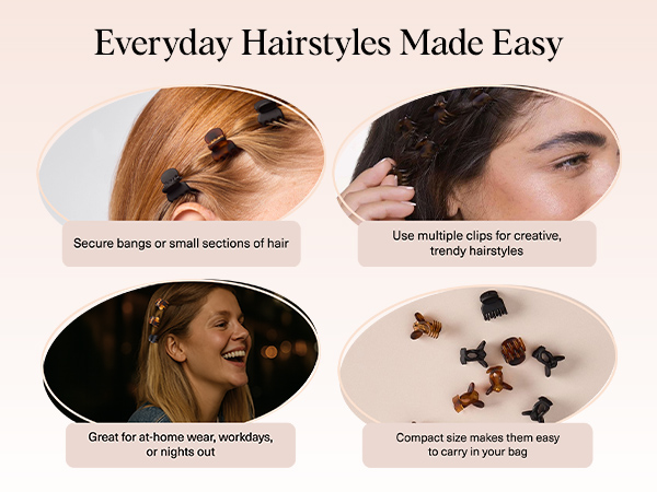 Kitsch Small Hair Clips for Women Stylish Baby Hair Clips