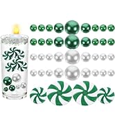 1 Set Christmas Floating Charms Vase Filler No Hole Floating Pearls Beads Floating Candle Centerp...