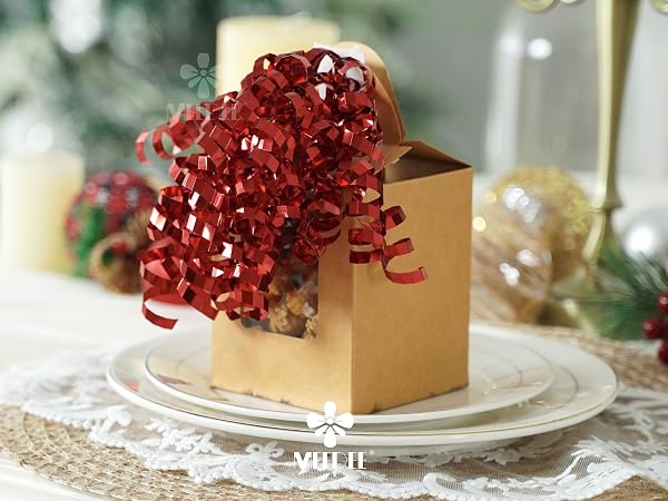 red xmas bows