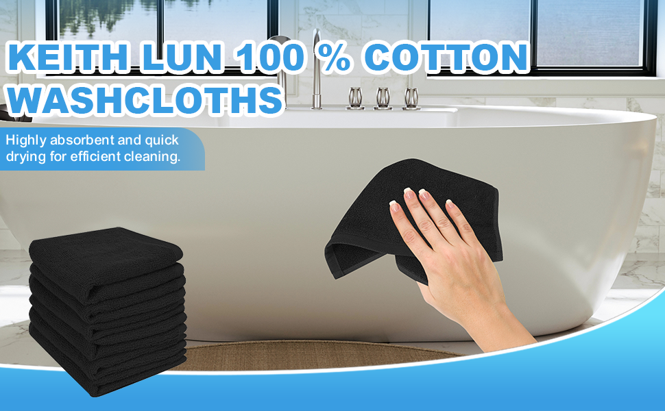 100% Cotton Wash Cloths