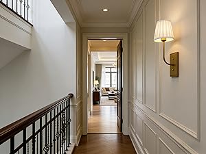 JiMuBeam White Pleated Fabric Wall Sconces