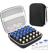 Leng Ke 30 Slots Peptide Travel Case, Fits 1ml 3ml 5ml and 10ml Vials Bottles for Peptide, Insuli...