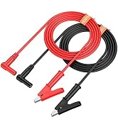 Proster 4mm Banana Plug to Alligator Clip - 15A 1000V Pure Copper Flexible Electrical Test Cable ...