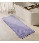 Triohero Bathroom Runner Rug, Long Bath Mat Washable Thin Quick Dry Low Pile Bathroom Runner Rugs...