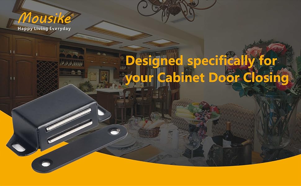 Black cabinet magnets