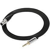 SinLoon 3.5mm to Mini XLR Cable,5 FT 1/8 inch TRS Stereo Audio Male to Mini XLR 3 Pin Female Conv...