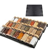 Pesilo Spice Drawer Organizer, 4 Tier- 6 Pack Drawer Seasoning Organizers, Kitchen Spice Rack Tra...