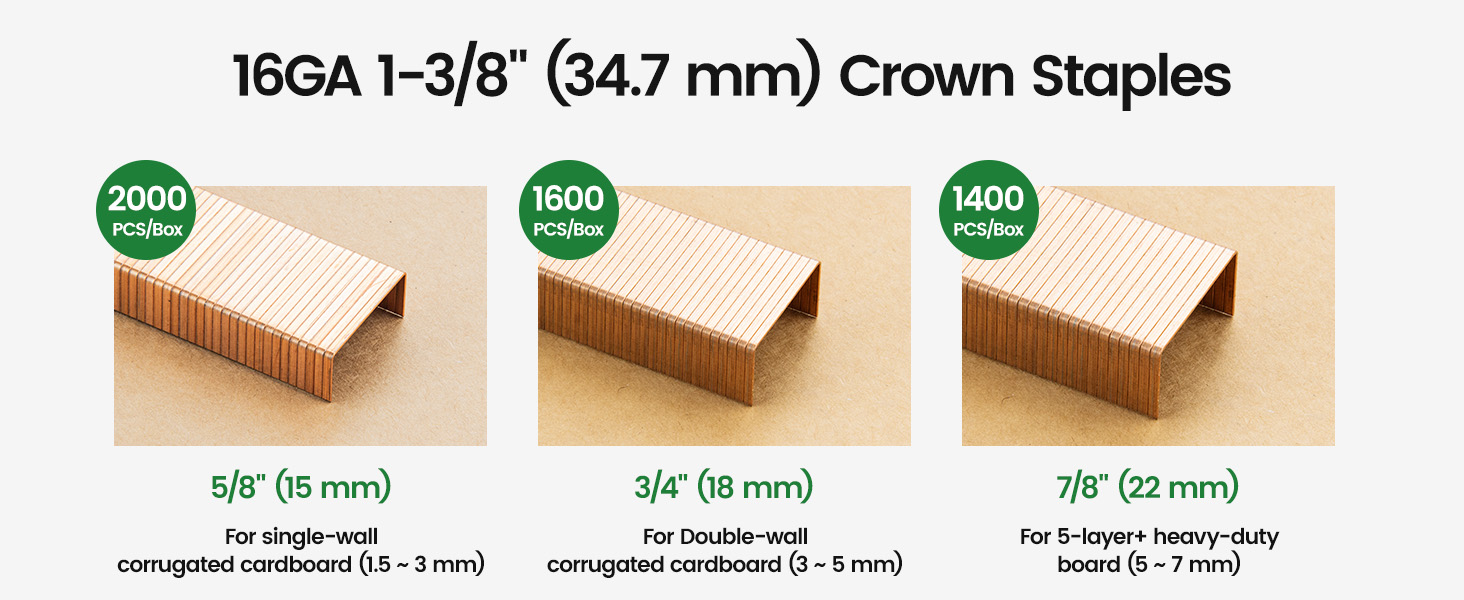 16 gauge crown staples carton closing staples copper cardboard staple for heavy duty box stapler