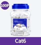 cat6 connectors 100 pack