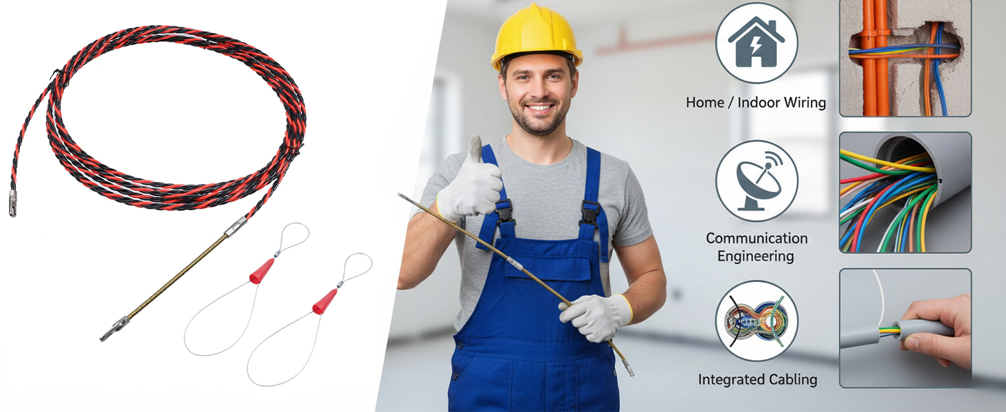 Fish Tape Cable Puller Kit