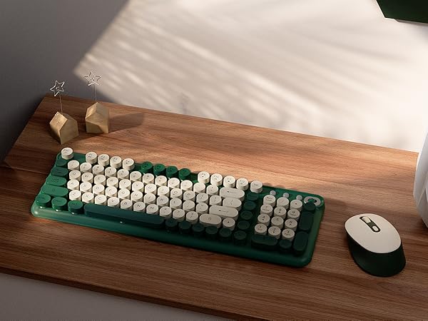 Standard Full-Sized Computer Keyboard and Mouse
