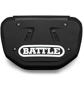 Battle Sports Football Back Plate- Lower Backplate for Shoulder Pads- Rear Lower Back Protector H...