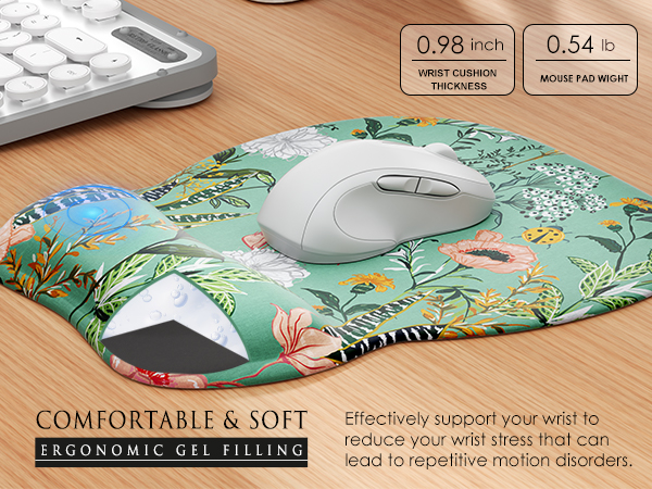comfortable and soft ergonomic gel filling