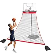 TOBWOLF Basketball Backstop Catch Net, Heavy-Duty Polyester Return Net, Barricade Backstop Net fo...