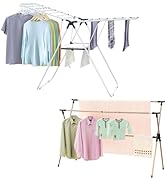 YUBELLES Clothes Drying Rack, Space Saving Laundry Drying Rack, Collapsible for Storage Indoor an...