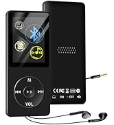 SKYBESS 64GB MP3 Player with Bluetooth, Portable HiFi Lossless MP3 Music Players with HD Speaker,...
